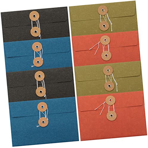 FOYTOKI 8Stücke Teiliges Farbige Aufbewahrungstaschen aus Dickem Multifunktionale Umschläge mit Schnurverschluss für Studierende Dokumenten und Datei Organizer für Büro von FOYTOKI