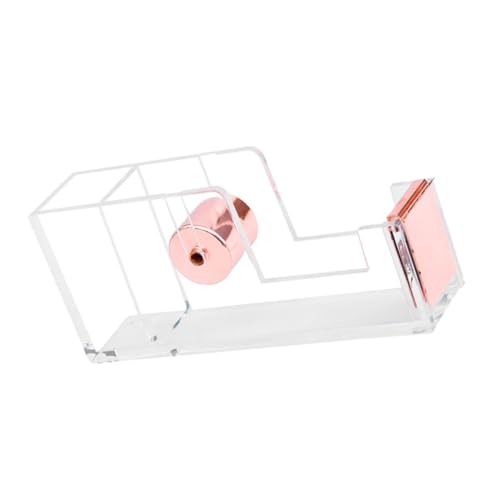 FOYTOKI Acryltape Cutter Tragbarer Tape Dispenser für Schreibtisch Klebeband Schneidewerkzeug für Zuhause und Büro Design Roségold FOYTOKI Acryltape Cutter Tragbarer Tape Dispenser für Schreibtisch Klebeband Schneidewerkzeug für Zuhause und Büro Design Roségold von FOYTOKI