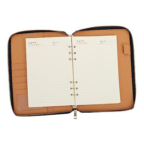 FOYTOKI Business Notebook mit Reißverschluss Hochwertiges Notizbuch für Planung Kreatives Loose Leaf Notepad für Persönliche Notizen und Erinnerungen FOYTOKI Business Notebook mit Reißverschluss Hochwertiges Notizbuch für Planung Kreatives Loose Leaf Notepad für Persönliche Notizen und Erinnerungen von FOYTOKI
