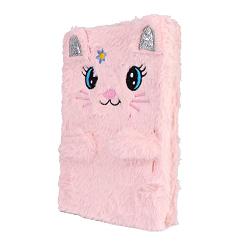 FOYTOKI Cartoon Notizbuch Plüsch Schreibblock für Studentenbedarf Rosa Design Weiches Langlebig für Kreative Notizen und von FOYTOKI