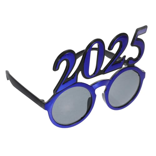 FOYTOKI Digitale Brille Mit Rundem Rahmen Partybrille Brille Für Herren Abschlussbrille Feierbrille Partybrille Requisiten Abschlussbrille Blau PC von FOYTOKI