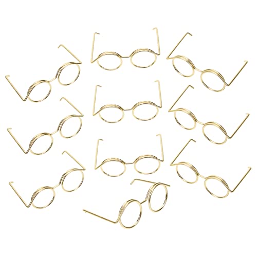 FOYTOKI Drahtbrille Mini Puppenbrillen Runde Metallrahmen Ohne Gläser Klassische Puppen Zubehör Für Puppenmode Und Rollenspiele Für Jahren Puppen Mini Brillen FOYTOKI Drahtbrille Mini Puppenbrillen Runde Metallrahmen Ohne Gläser Klassische Puppen Zubehör Für Puppenmode Und Rollenspiele Für Jahren Puppen Mini Brillen von FOYTOKI