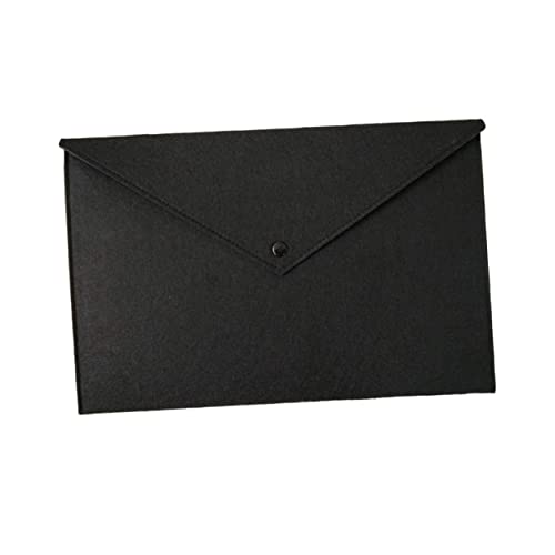 FOYTOKI Filz Ordner mit Druckknopf Reißfestes Dokumenten Etui für Büro und Schule Schwarze Filzmappe zur Sicheren Aufbewahrung von Akten und Papieren Praktischer Ordner für Dokumente FOYTOKI Filz Ordner mit Druckknopf Reißfestes Dokumenten Etui für Büro und Schule Schwarze Filzmappe zur Sicheren Aufbewahrung von Akten und Papieren Praktischer Ordner für Dokumente von FOYTOKI