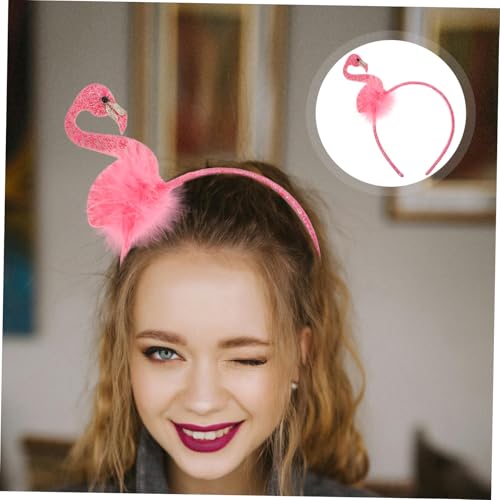 FOYTOKI Flamingo Haarreif mit Kreativem Design Leichter Bequemer Kopfschmuck für Frauen und Mädchen für Tropische Partys Karneval Geburtstag und Festliche Anlässe von FOYTOKI