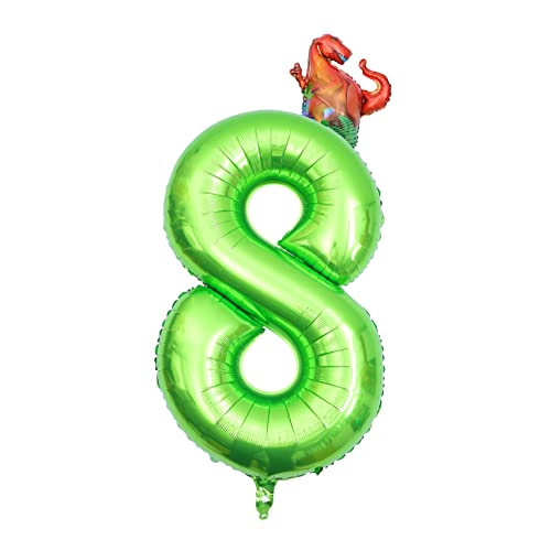 FOYTOKI Folienballon Dinosaurier Zahlenballon für Partys Geburtstagsdekoration Langlebige und Sichere Materialien für Feiern und Hochzeiten Dino Thema Luftballons FOYTOKI Folienballon Dinosaurier Zahlenballon für Partys Geburtstagsdekoration Langlebige und Sichere Materialien für Feiern und Hochzeiten Dino Thema Luftballons von FOYTOKI