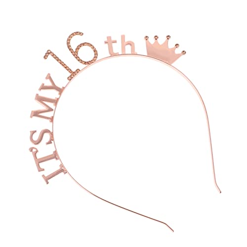 FOYTOKI Geburtstagskrone Stirnband Leichte Langlebige Haarband Kopfschmuck für Frauen und Stilvolles Design für Party Fotos und Feierlichkeiten FOYTOKI Geburtstagskrone Stirnband Leichte Langlebige Haarband Kopfschmuck für Frauen und Stilvolles Design für Party Fotos und Feierlichkeiten von FOYTOKI