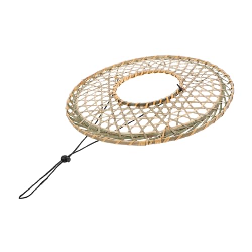 FOYTOKI Handgefertigter Conical Hat Traditioneller Vietnamesischer und Regenschutz Atmungsaktiver Leichter Hut für Filmkostüme Cosplay Social Media Influencer Dekoratives Accessoire von FOYTOKI