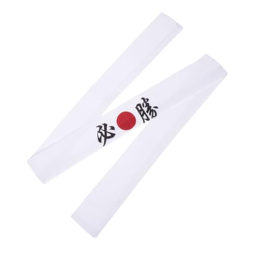 FOYTOKI Japanisches Karate Stirnband Wiederverwendbares Hachimaki für Vielseitig und Schweißabsorbierend für Sport Yoga und Alltag Weiß von FOYTOKI