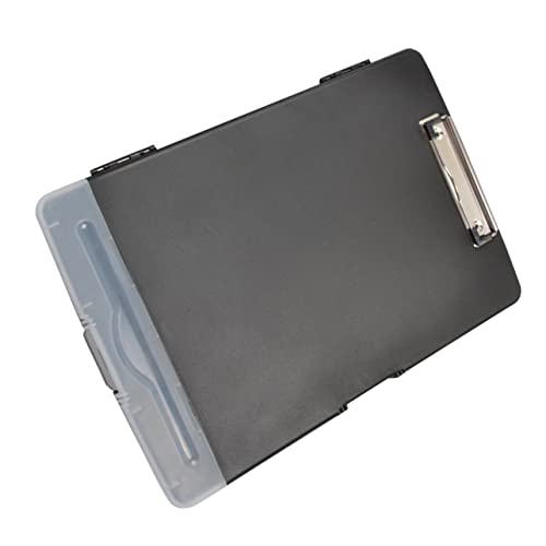 FOYTOKI Klemmbrett Ordner Tragbarer Dateiordner mit Starkem Metallclip für Schule und Büro Multifunktionaler Papierhalter für Notizen Dokumente und Stifte Leicht von FOYTOKI