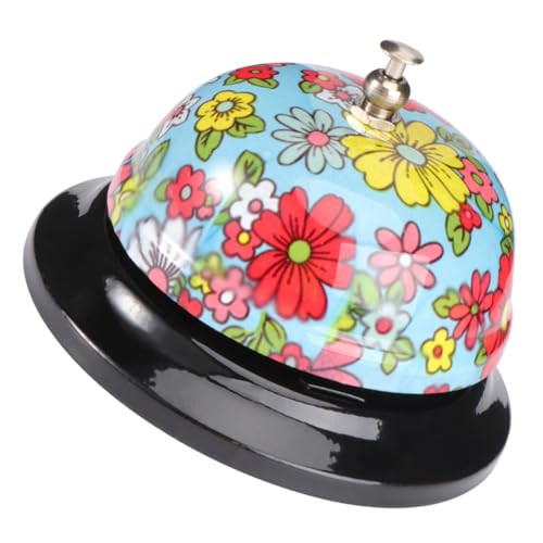 FOYTOKI Metall Tischglocke Servierglocke mit Klarem Klang Retro Design Ergonomischer Griff Vielseitig Einsetzbar für Restaurant Hotel Service Haustiertraining Schule von FOYTOKI
