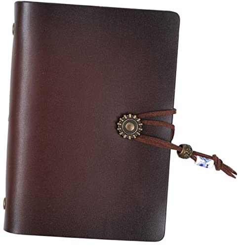 FOYTOKI Reise Tagebuch aus Leder Nachfüllbares Notizbuch Vintage Loseblatt Notizheft für Notizen Ideen und Planung für Studenten und Büroangestellte von FOYTOKI