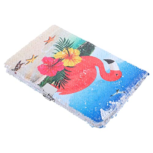 FOYTOKI Reversible Sequin Notizbuch Flamingo Design Tragbares Schreibheft mit Glitzercover Kreatives Notizbuch für Reisen für Tagebuch und Ideenliste FOYTOKI Reversible Sequin Notizbuch Flamingo Design Tragbares Schreibheft mit Glitzercover Kreatives Notizbuch für Reisen für Tagebuch und Ideenliste von FOYTOKI