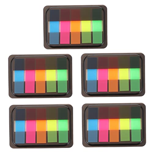 FOYTOKI Sticky Index Tabs Fluoreszierende Haftnotizen Selbstklebende Seitenmarker für Büro und Schule Hervorheben von Dokumenten und Notizen Praktisch von FOYTOKI
