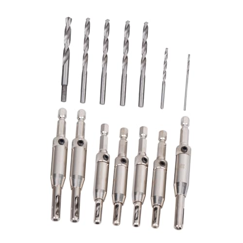 FOYTOKI Teiliges Sechskant Senkbohrer Set mit Bits und Schlüssel Holzbohrer für Präzise Öffnungen und Anfasen für Holz und DIY Projekte FOYTOKI Teiliges Sechskant Senkbohrer Set mit Bits und Schlüssel Holzbohrer für Präzise Öffnungen und Anfasen für Holz und DIY Projekte von FOYTOKI