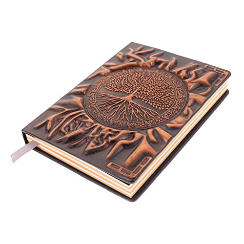 FOYTOKI Vintage Embossed PU Notizbuch Retro Journal für Notizen und Skizzen Leicht und Tragbar Geschäfts und Persönliche Erinnerungen von FOYTOKI