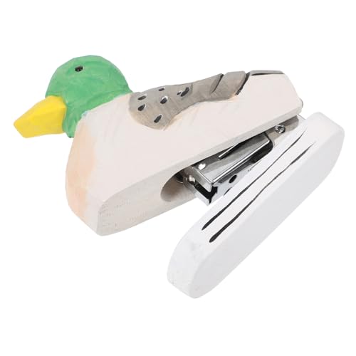 FOYTOKI Wiederverwendbarer Holzhefter in Entenform Kreativer Tier Stapler aus Holz und Eleganter Papierhefter für Büro Schule und Schreibtischdekoration Handgefertigtes für Teenager und von FOYTOKI