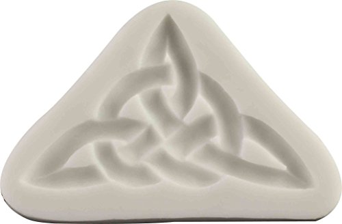 Silikonform mit keltischem Knoten, antihaftbeschichtet, lebensmittelecht, für Fondant, Süßigkeiten, Kunstharz, Fimo, Tonform, Seife, Silikonform mit keltischem Knoten, antihaftbeschichtet, lebensmittelecht, für Fondant, Süßigkeiten, Kunstharz, Fimo, Tonform, Seife, von FPC Sugarcraft