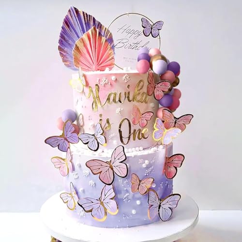 50 Stück Tortendeko Lila Rosa Kuchen Deko Schmetterlinge – Happy Birthday Tortendeko – Cake Topper Hochzeit mit Schmetterlingen – Torten Deko Mädchen & Kuchen Deko Geburtstagg 50 Stück Tortendeko Lila Rosa Kuchen Deko Schmetterlinge – Happy Birthday Tortendeko – Cake Topper Hochzeit mit Schmetterlingen – Torten Deko Mädchen & Kuchen Deko Geburtstagg von FQIQIANLIC