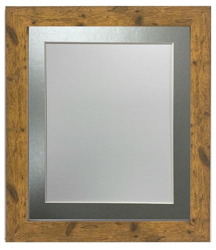 FRAMES BY POST Studio Antik Holz Bilderrahmen mit silbernem Passepartout 40 x 50 cm für Bildgröße 30 x 40 cm FRAMES BY POST Studio Antik Holz Bilderrahmen mit silbernem Passepartout 40 x 50 cm für Bildgröße 30 x 40 cm von FRAMES BY POST