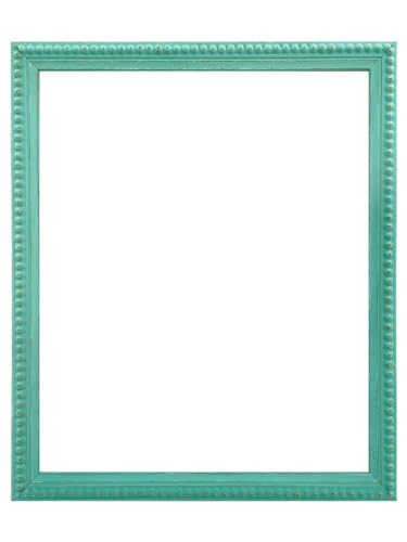 Holz-Bilderrahmen mit Krone, 50 x 23 cm, Türkis Holz-Bilderrahmen mit Krone, 50 x 23 cm, Türkis von FRAMES BY POST