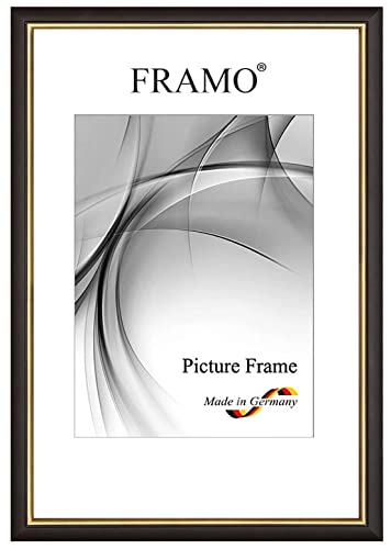 FRAMO Holz Bilderrahmen 10 x 10 cm aus Massivholz quadratisch | Schwarz Gold | Farbe/Größe wählbar | Rahmen für Poster | Puzzle | Foto collage N°065 FRAMO Holz Bilderrahmen 10 x 10 cm aus Massivholz quadratisch | Schwarz Gold | Farbe/Größe wählbar | Rahmen für Poster | Puzzle | Foto collage N°065 von FRAMO