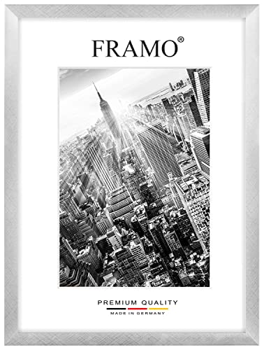 FRAMO Holz Bilderrahmen 28 x 15 cm nach Maß - Alu Criss Cross | Größe wählbar | inkl. entspiegeltes Acrylglas | Rahmen für Puzzle | Foto | Poster FRAMO Holz Bilderrahmen 28 x 15 cm nach Maß - Alu Criss Cross | Größe wählbar | inkl. entspiegeltes Acrylglas | Rahmen für Puzzle | Foto | Poster von FRAMO