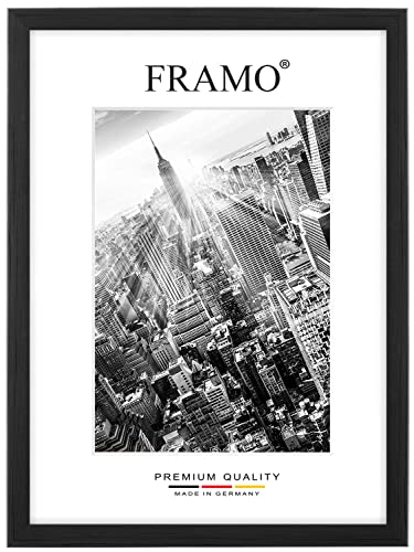FRAMO Holz Bilderrahmen 34 x 17 cm nach Maß - Kiefer Schwarz | Größe wählbar | inkl. entspiegeltes Acrylglas | Rahmen für Puzzle | Foto | Poster FRAMO Holz Bilderrahmen 34 x 17 cm nach Maß - Kiefer Schwarz | Größe wählbar | inkl. entspiegeltes Acrylglas | Rahmen für Puzzle | Foto | Poster von FRAMO