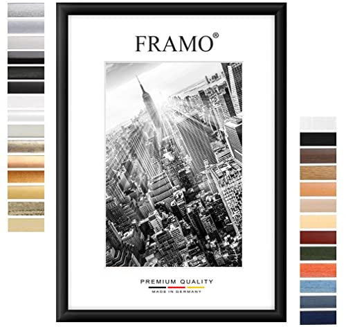 FRAMO Holz Bilderrahmen 35 x 52 cm nach Maß - Schwarz matt | Farbe/Größe wählbar | inkl. entspiegeltes Acrylglas | Rahmen für Puzzle | Foto | Poster FRAMO Holz Bilderrahmen 35 x 52 cm nach Maß - Schwarz matt | Farbe/Größe wählbar | inkl. entspiegeltes Acrylglas | Rahmen für Puzzle | Foto | Poster von FRAMO