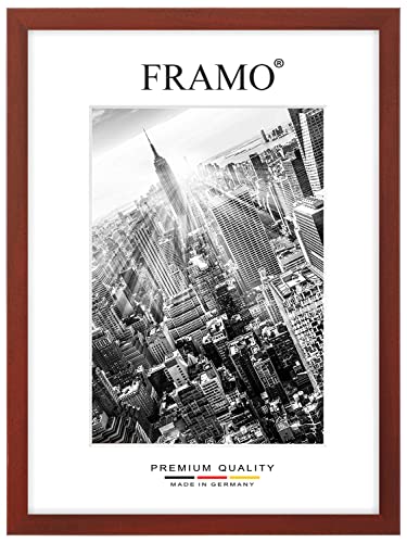 FRAMO Holz Bilderrahmen 40 x 16 cm nach Maß - Rot Gewischt | Größe wählbar | inkl. entspiegeltes Acrylglas | Rahmen für Puzzle | Foto | Poster FRAMO Holz Bilderrahmen 40 x 16 cm nach Maß - Rot Gewischt | Größe wählbar | inkl. entspiegeltes Acrylglas | Rahmen für Puzzle | Foto | Poster von FRAMO