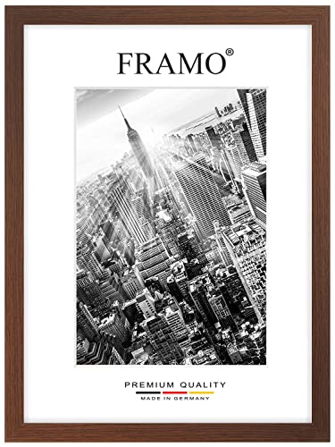 FRAMO Holz Bilderrahmen 46 x 21 cm nach Maß - Wenge Braun | Größe wählbar | inkl. entspiegeltes Acrylglas | Rahmen für Puzzle | Foto | Poster FRAMO Holz Bilderrahmen 46 x 21 cm nach Maß - Wenge Braun | Größe wählbar | inkl. entspiegeltes Acrylglas | Rahmen für Puzzle | Foto | Poster von FRAMO