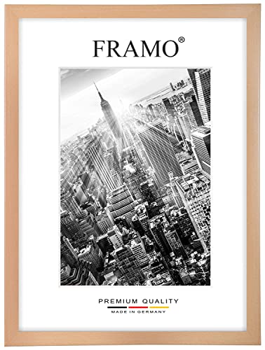 FRAMO Holz Bilderrahmen 56 x 91 cm nach Maß - Buche | Größe wählbar | inkl. entspiegeltes Acrylglas | Rahmen für Puzzle | Foto | Poster FRAMO Holz Bilderrahmen 56 x 91 cm nach Maß - Buche | Größe wählbar | inkl. entspiegeltes Acrylglas | Rahmen für Puzzle | Foto | Poster von FRAMO