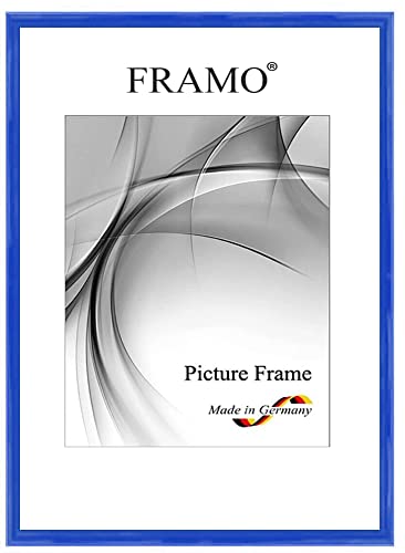 FRAMO Holz Bilderrahmen Schmal 24 x 36 cm aus Massivholz | Hell-Königsblau Hochglanz | Farbe/Größe wählbar | Rahmen für Poster | Puzzle | Foto collage N°117 FRAMO Holz Bilderrahmen Schmal 24 x 36 cm aus Massivholz | Hell-Königsblau Hochglanz | Farbe/Größe wählbar | Rahmen für Poster | Puzzle | Foto collage N°117 von FRAMO