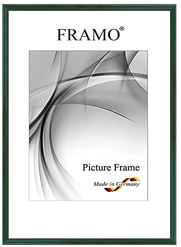 FRAMO Holz Bilderrahmen Schmal 48 x 68 cm aus Massivholz | Dunkel-Grün Hochglanz | Farbe/Größe wählbar | Rahmen für Poster | Puzzle | Foto collage N°122 FRAMO Holz Bilderrahmen Schmal 48 x 68 cm aus Massivholz | Dunkel-Grün Hochglanz | Farbe/Größe wählbar | Rahmen für Poster | Puzzle | Foto collage N°122 von FRAMO