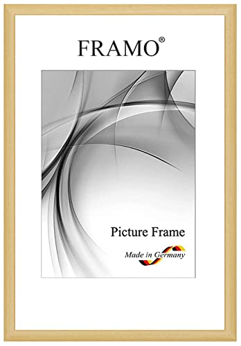 FRAMO Holz Bilderrahmen Schmal 48 x 68 cm aus Massivholz | Natur | Farbe/Größe wählbar | Rahmen für Poster | Puzzle | Foto collage N°080 FRAMO Holz Bilderrahmen Schmal 48 x 68 cm aus Massivholz | Natur | Farbe/Größe wählbar | Rahmen für Poster | Puzzle | Foto collage N°080 von FRAMO