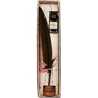 FRANCESCO RUBINATO™ Schreibset Kalligraphie-Set 3-teilig mit schwarzem Federkiel schwarz von FRANCESCO RUBINATO™