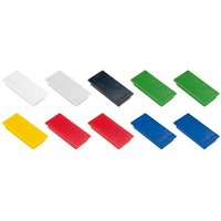 FRANKEN Haftmagnet Magnet farbsortiert, Kunststoff 2,3 x 5,0 cm, 10 St. von FRANKEN