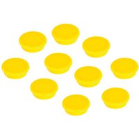 FRANKEN Haftmagnet Magnete gelb, Kunststoff Ø 2,4 x 0,63 cm, 10 St. von FRANKEN