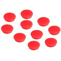 FRANKEN Haftmagnet Magnete rot, Kunststoff Ø 3,2 x 0,7 cm, 10 St. von FRANKEN