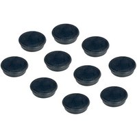 FRANKEN Haftmagnet Magnete schwarz, Kunststoff Ø 1,27 cm, 10 St. von FRANKEN