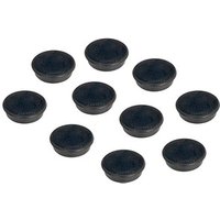 FRANKEN Haftmagnet Magnete schwarz, Kunststoff Ø 3,2 x 0,7 cm, 10 St. von FRANKEN