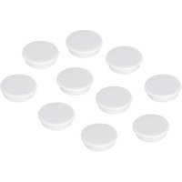 FRANKEN Haftmagnet Magnete weiß, Kunststoff Ø 3,2 x 0,7 cm, 10 St. von FRANKEN