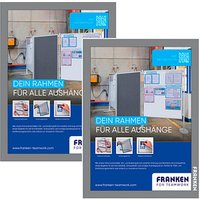 FRANKEN Magnetrahmen selbstklebend PRO silber A4, 2 St. FRANKEN Magnetrahmen selbstklebend PRO silber A4, 2 St. von FRANKEN