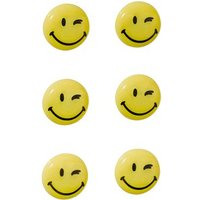 FRANKEN Happy Magnets Magnete Motiv, Kunststoff Ø 3,0 cm, 6 St. von FRANKEN