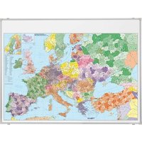 FRANKEN Europakarte Metall, beschichtet von FRANKEN