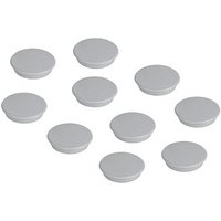 FRANKEN Haftmagnet Magnete grau, Kunststoff Ø 2,4 x 0,7 cm, 10 St. von FRANKEN