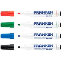 FRANKEN KombiMarker® Whiteboard-Marker farbsortiert 1,0 - 3,0 mm, 4 St. von FRANKEN