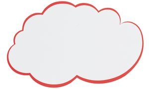 FRANKEN Moderationskarte Wolke, 420 x 250 mm, weiß mit von Franken