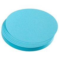 FRANKEN Moderationskarten blau Ø 19,5 cm, 200 St. von FRANKEN