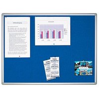 FRANKEN Pinnwand PRO 150,0 x 100,0 cm Textil blau von FRANKEN