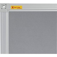 FRANKEN Pinnwand X-tra!Line 120,0 x 90,0 cm Textil grau von FRANKEN